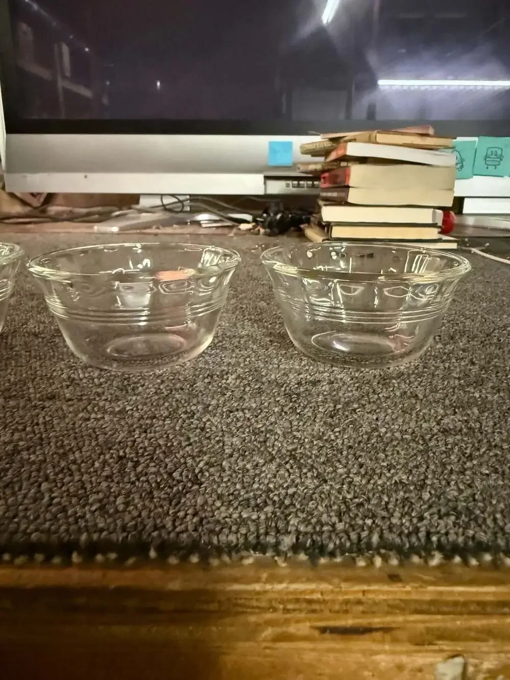 Pyrex Custard Cup Set of 4 Clear Glass 6 oz